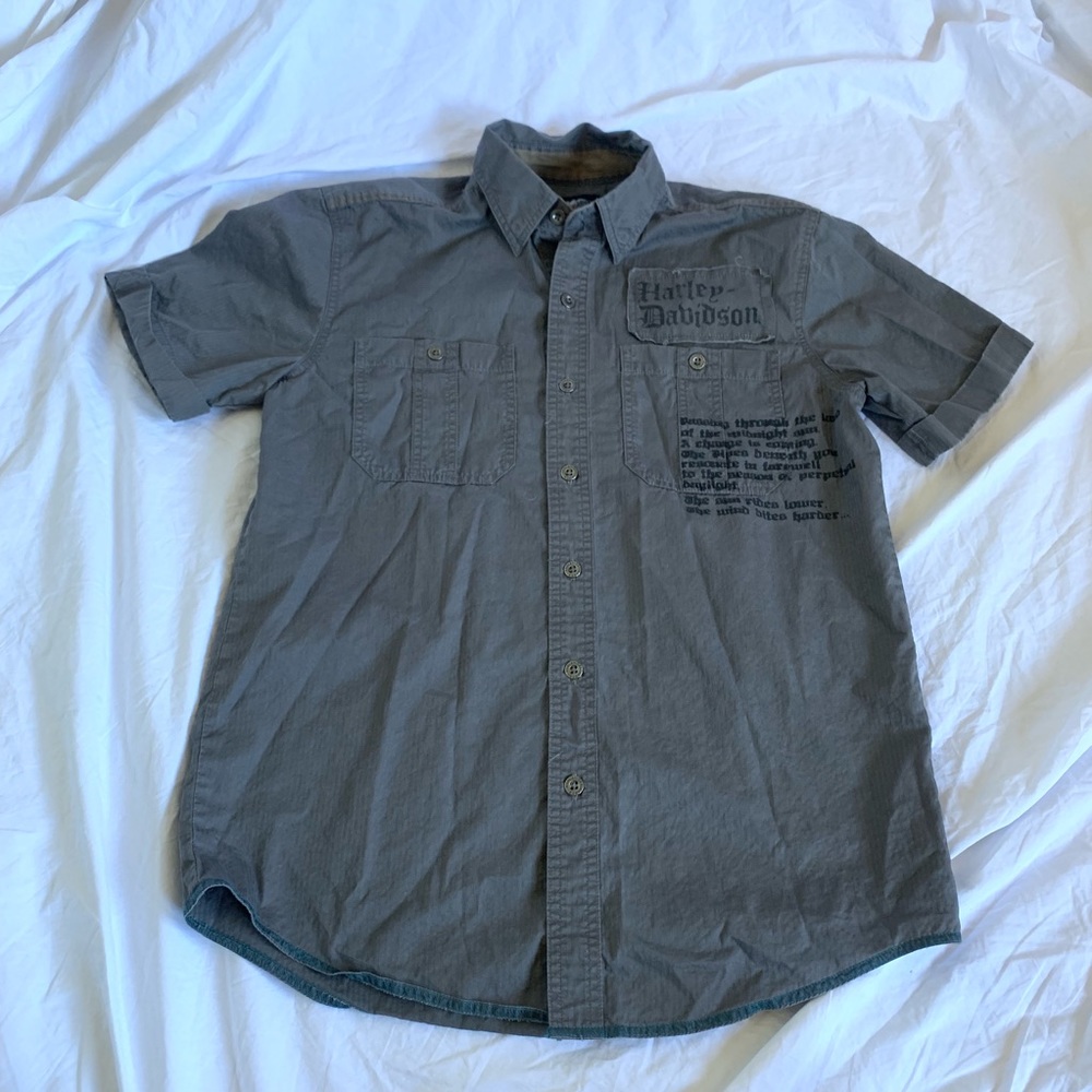 Men’s Harley Davidson Button Down Short Sleeve